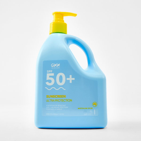 OXX Skincare SPF 50+ Ultra Protection Sunscreen Lotion 1L Vitamin E