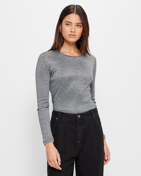 Sheer Metallic Top - Lily Loves | Target Australia