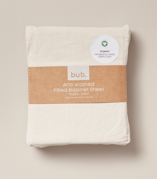 bub. Organic Cotton Arlo Washed Fitted Sheets Target Australia