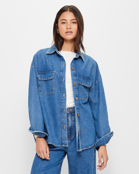 Oversized Denim Shirt - Lily Loves | Target Australia