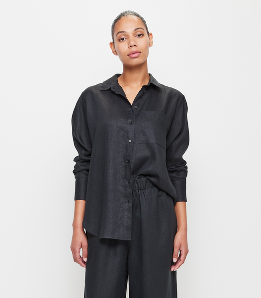 European Linen Long Sleeve Shirt | Target Australia