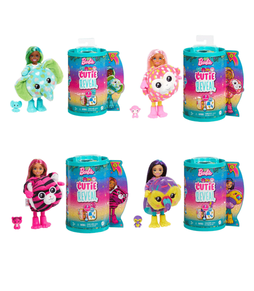 Barbie Chelsea Cutie Reveal Dolls, Jungle Series Assorted* Target