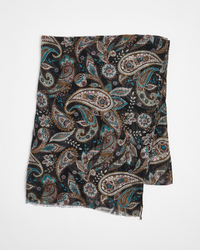 Navy Paisley