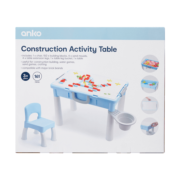 Kmart Anko Construction Table With Storage Lego Table Kmart Store