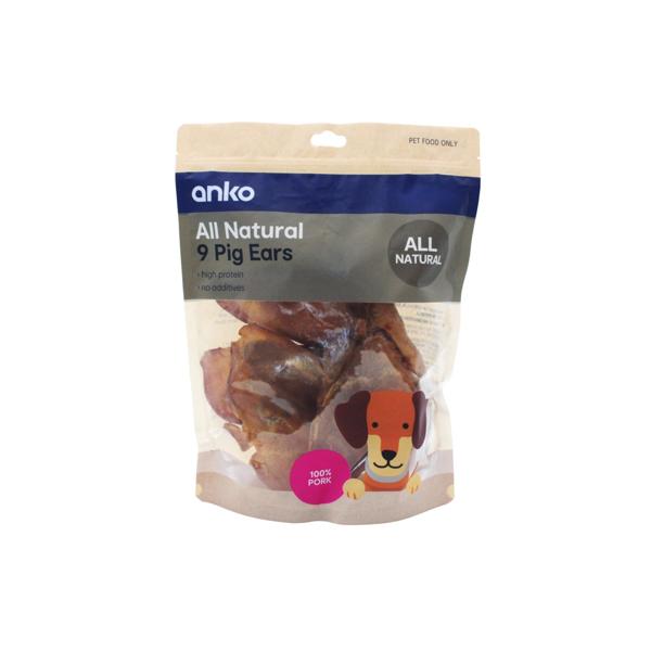 Pet Treat Pig Ears, 9 Pack Anko Target Australia