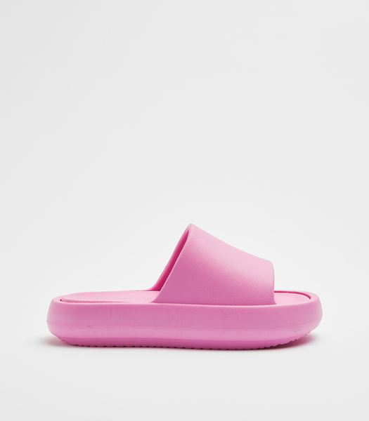 Womens Moulded EVA Chunky Slide - Dee - Pink | Target Australia