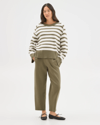 Dusty Olive Stripe