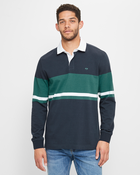 Long Sleeve Rugby Polo Shirt | Target Australia