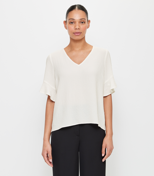 Queenie Woven V-Neck Shell Top - Preview | Target Australia