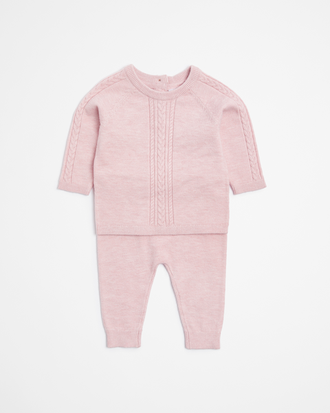 Baby Cable Knit Top and Pant Set 2 Piece | Target Australia