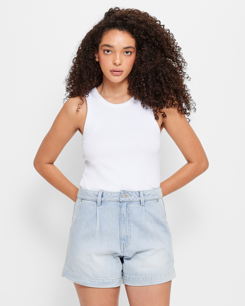 Pleat Front Denim Shorts | Target Australia