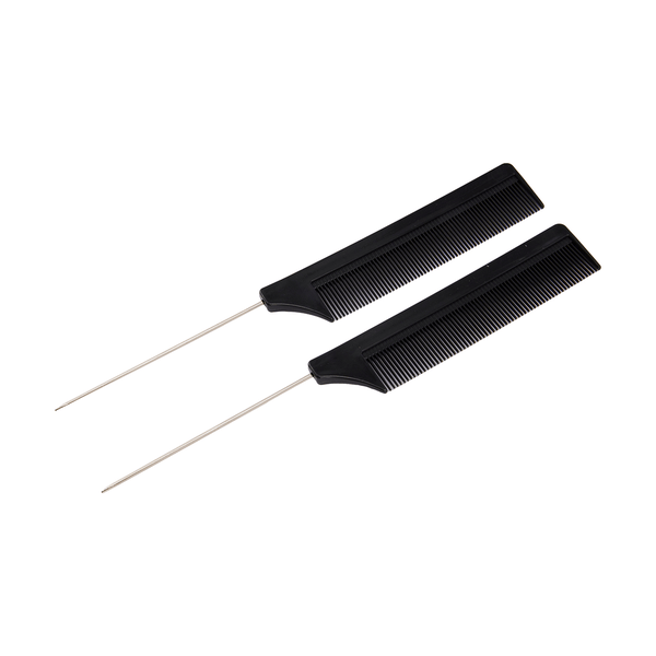 OXX Haircare 2 Pack Fine Tooth Metal Tail Comb | Target Australia