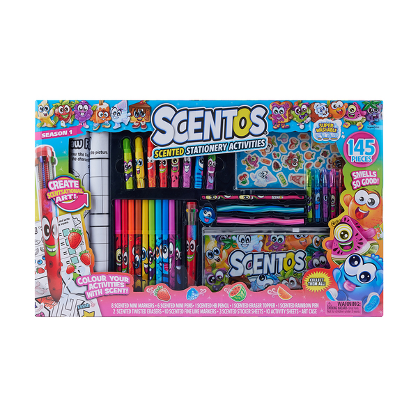 Scentos Scented Stationery Activities Case - 145 Pack | Target Australia