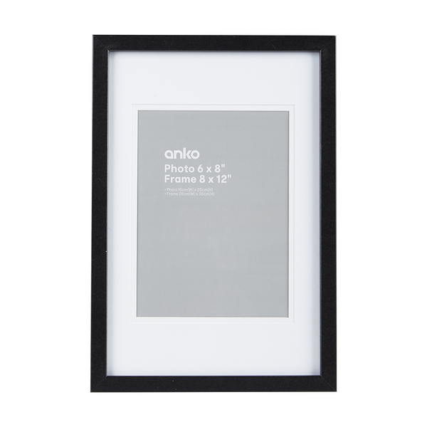 Photo Frame 6in x 8in, Black - Anko | Target Australia