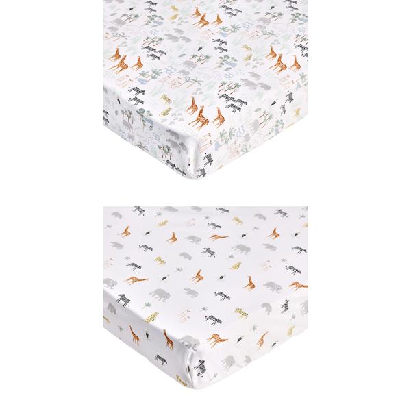 Organic Cotton Fitted Cot Sheets, 2 Pack Anko Target Australia