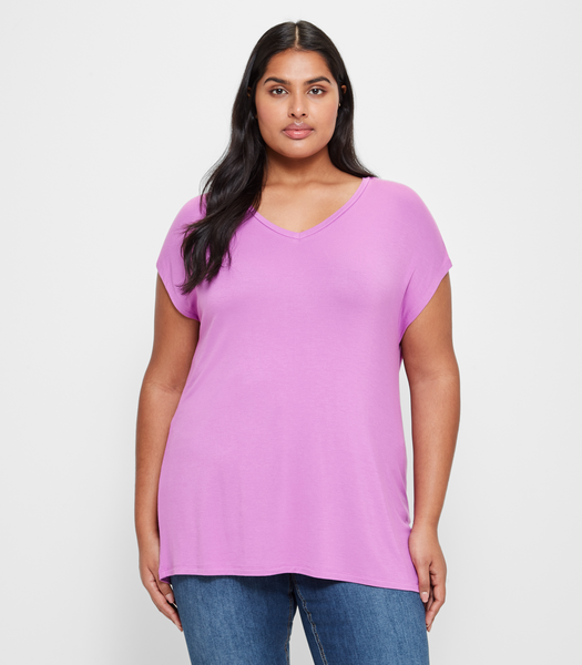 Curve V-Neck T-Shirt | Target Australia