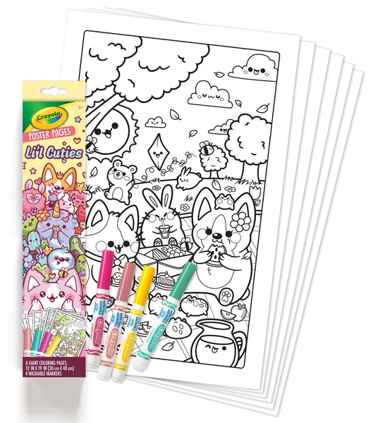 Crayola Poster Pages - Li'l Cuties | Target Australia