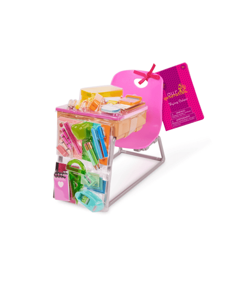 Our Generation Flying Colours School Desk Supplies Set for 18