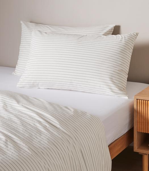 Arlo Stonewash Stripe 2 Pack Pillowcases Green Stripe Target Australia