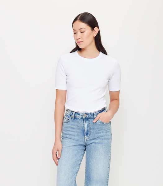 Australian Cotton Rib Layer T-Shirt | Target Australia