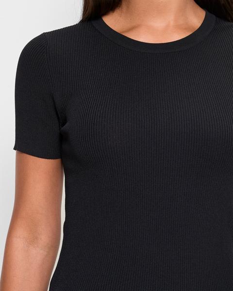Ultimate Ribbed Knit T-Shirt - Preview - Black | Target