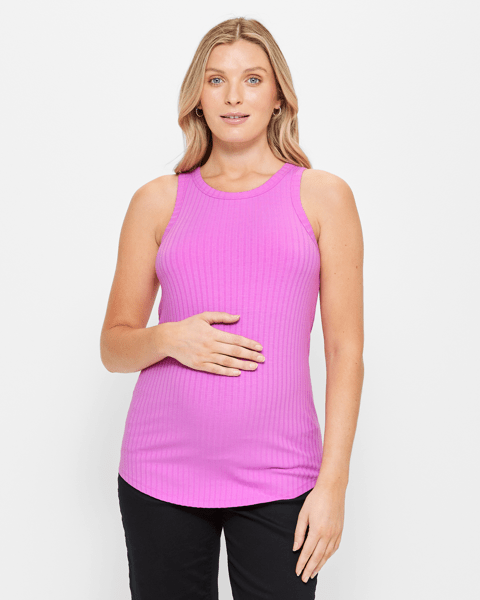 Maternity Ribbed Tank Top Target Australia