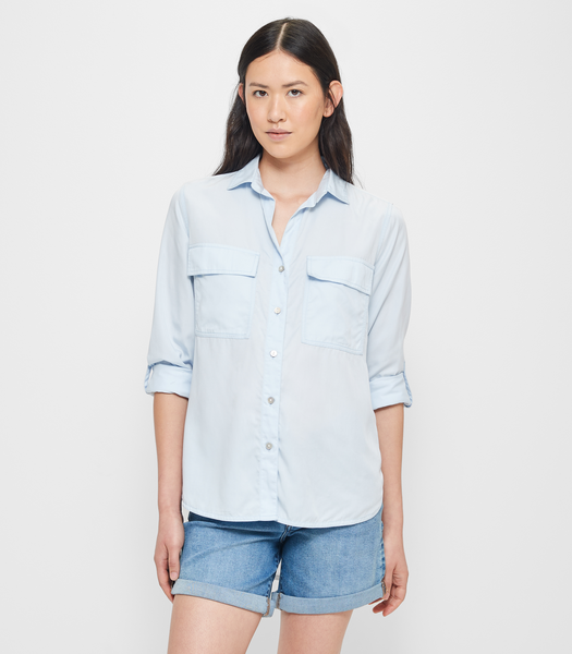 Washed Utility Shirt | Target Australia