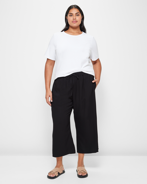 Plus Size Cropped Culotte Pants | Target Australia