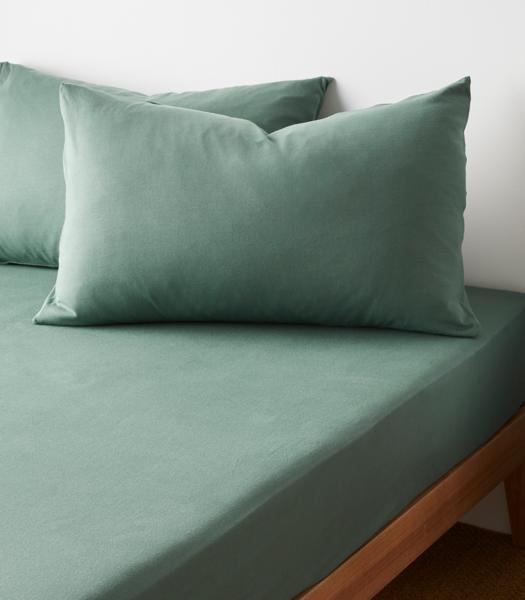 Jersey Fitted Sheet with Pillowcase Green Target Australia