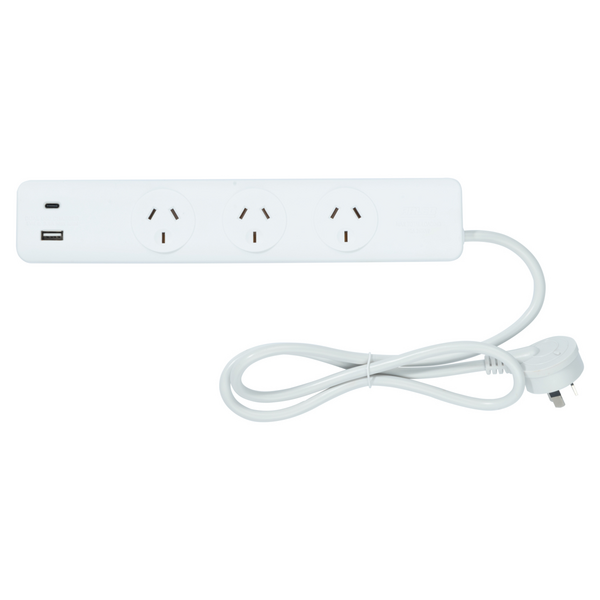 3 Outlets 2 USB A&C Powerboard - Arlec | Target Australia