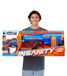 X-Shot Insanity Mad Mega Barrel (72 Darts) by ZURU