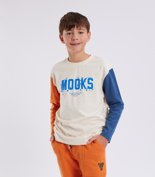 Mooks Long Sleeve Spliced T-Shirt- Wilderness | Target Australia