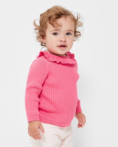 Baby Knit Frill Collar Jumper | Target Australia