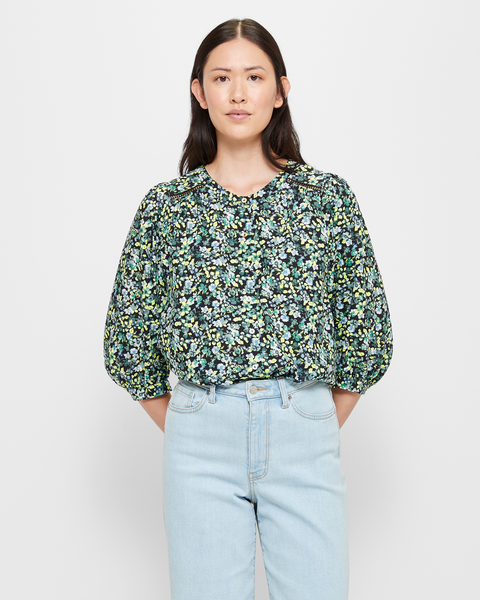 Button Through Peasant Top | Target Australia