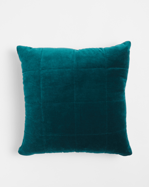 Teo Quilted Velvet Cushion Target Australia