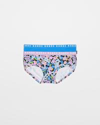 Purple Floral/Blue