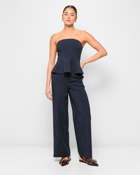 Navy Pinstripe