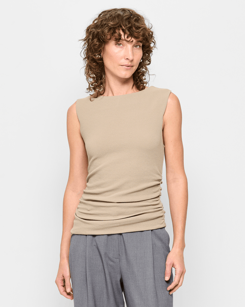 Sleeveless Gathered Detail Top - Preview | Target Australia