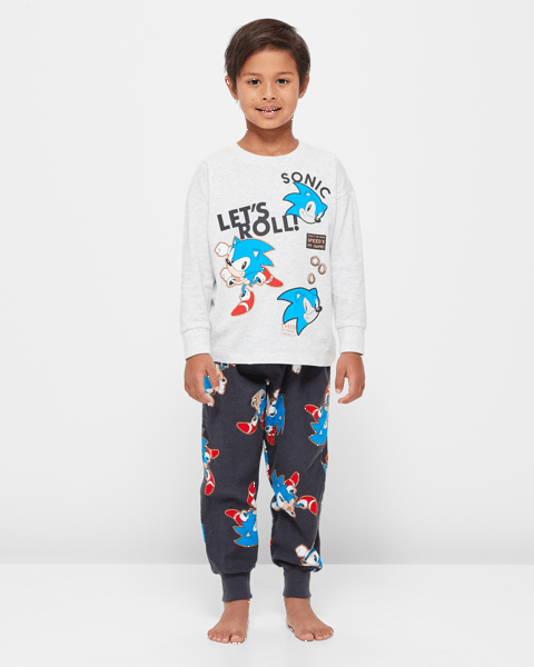 Sonic The Hedgehog Pyjamas Girls Pink Gamer T-Shirt & Long Length PJS Set