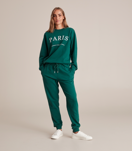 Green on sale tracksuit womens