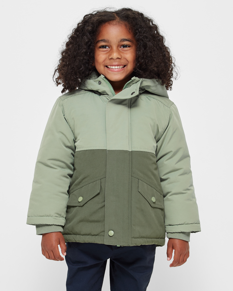 Parka Spliced Hooded Jacket | Target Australia