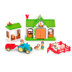 happyland farm tractor playset