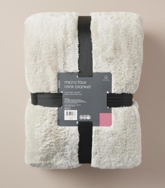 Micro Faux Mink Blanket Target Australia