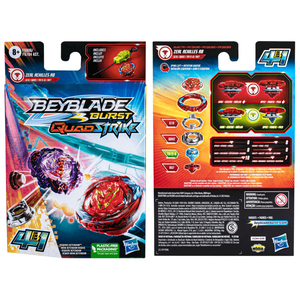 Beyblade Burst QuadStrike Starter Pack Assorted* Target Australia