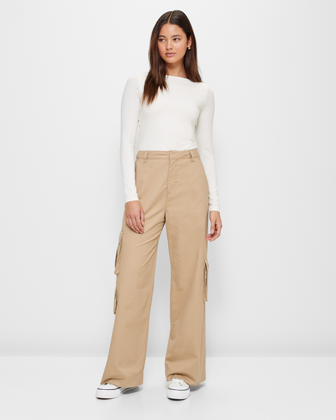 High Rise Wide Leg Cargo Pants - Lily Loves | Target Australia