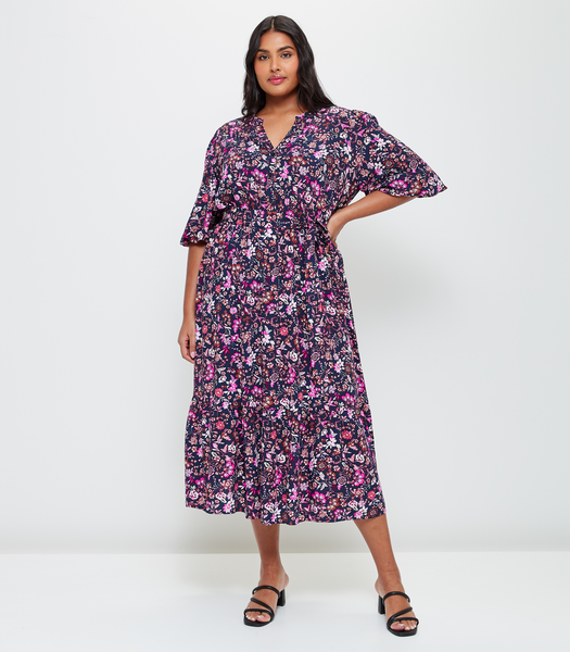Curve Tiered Maxi Dress | Target Australia