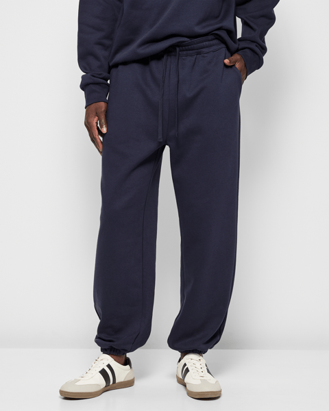 Grey Knee Quilted Fleece TrackPant