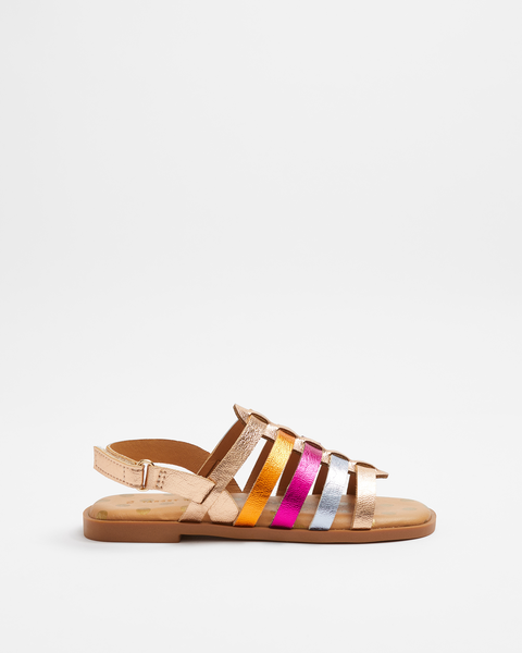 Kids Junior Metallic Sandal | Target Australia