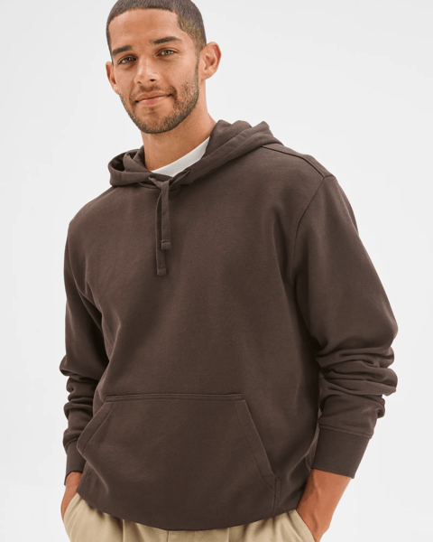 Australian Cotton Blend Popover Hoodie - Chocolate | Target Australia