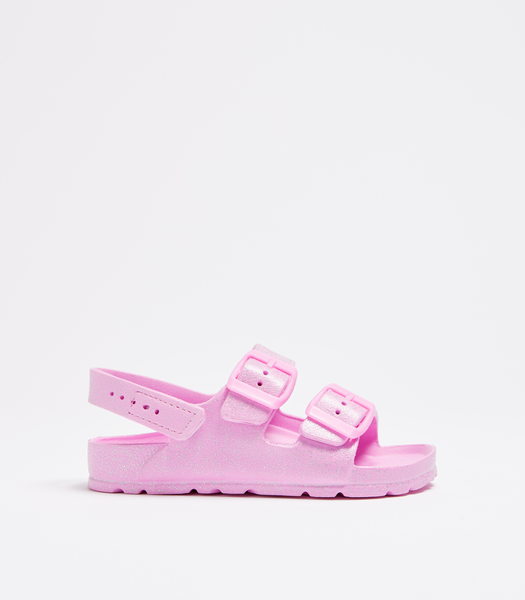 Kids Junior EVA Sandals - Pink Glitter | Target Australia